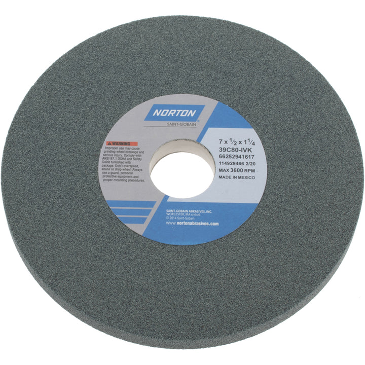 7 x 1/2" 80-Grit Silicon Carbide Grinding & Cutoff Wheel - Norton 66252941617