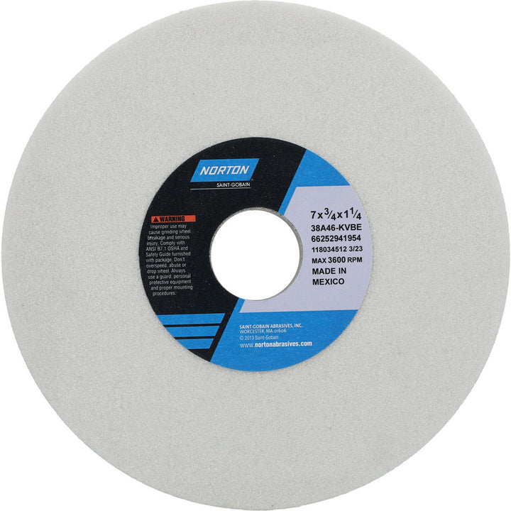 7 x 3/4" 46-Grit Aluminum Oxide Grinding & Cutoff Wheel - Norton 66252941954