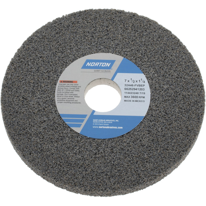 7 x 1/2" 46-Grit Aluminum Oxide Grinding & Cutoff Wheel - Norton 66252941203