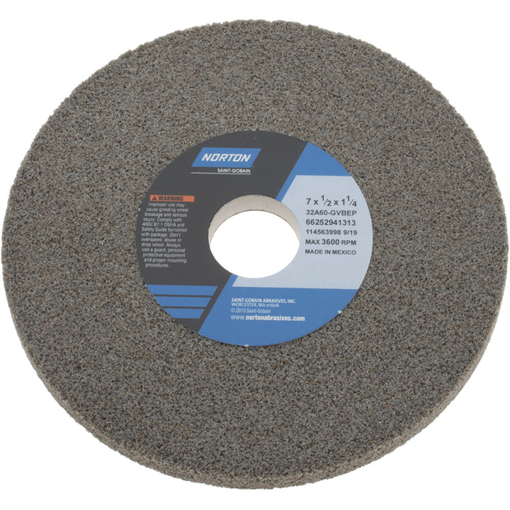 7 x 1/2" 60-Grit Aluminum Oxide Grinding & Cutoff Wheel - Norton 66252941313