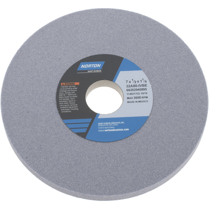 7 x 1/2" 80-Grit Aluminum Oxide Grinding & Cutoff Wheel - Norton 66252940895
