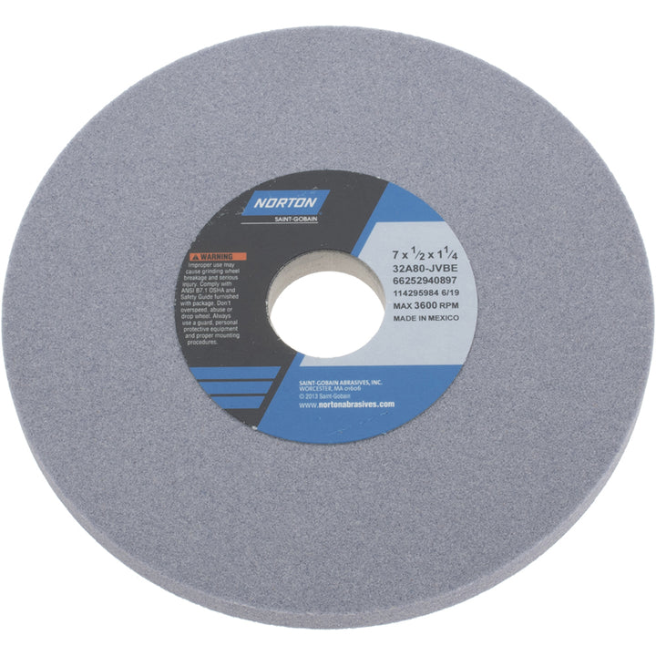 7 x 1/2" 80-Grit Aluminum Oxide Grinding & Cutoff Wheel - Norton 66252940897