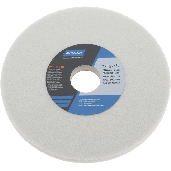 7 x 1/2" 46-Grit Aluminum Oxide Grinding & Cutoff Wheel - Norton 66252941024