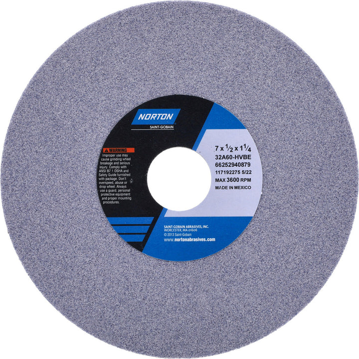 7 x 1/2" 60-Grit Aluminum Oxide Grinding & Cutoff Wheel - Norton 66252940879