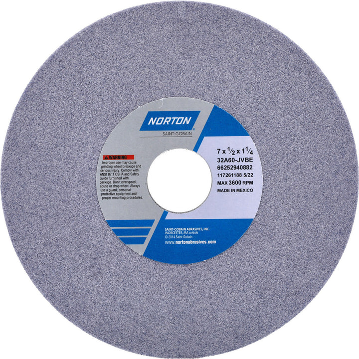 7 x 1/2" 60-Grit Aluminum Oxide Grinding & Cutoff Wheel - Norton 66252940882