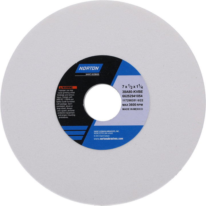 7 x 1/2" 80-Grit Aluminum Oxide Grinding & Cutoff Wheel - Norton 66252941054