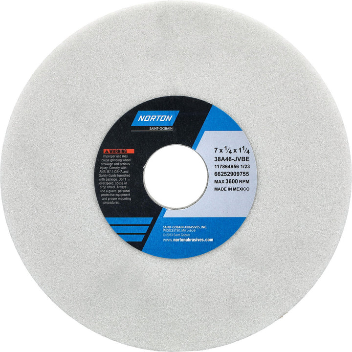 7 x 1/4" 46-Grit Aluminum Oxide Grinding & Cutoff Wheel - Norton 66252909755
