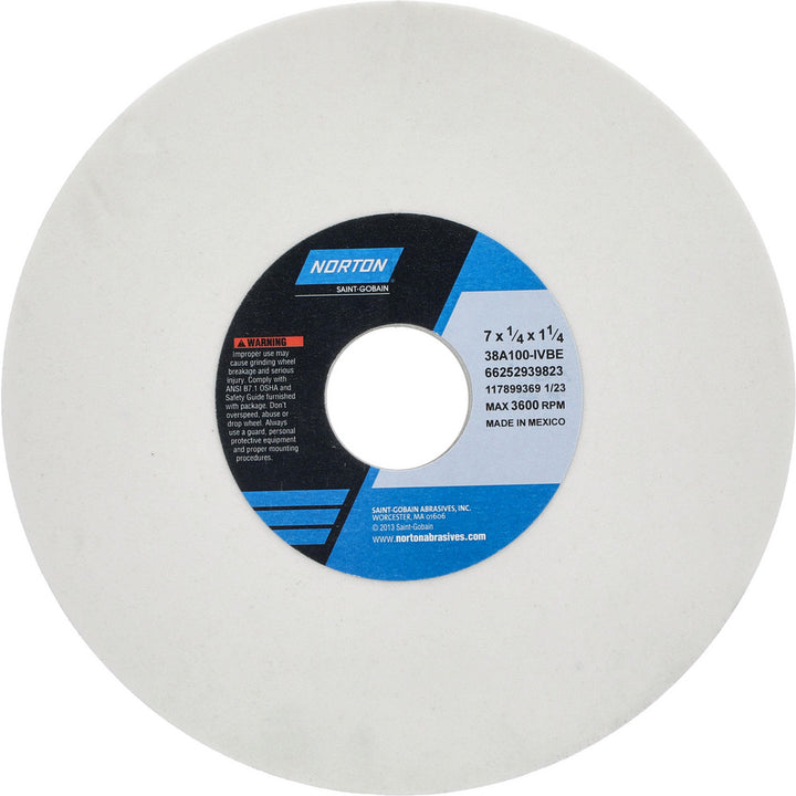 7 x 1/4" 100-Grit Aluminum Oxide Grinding & Cutoff Wheel - Norton 66252939823