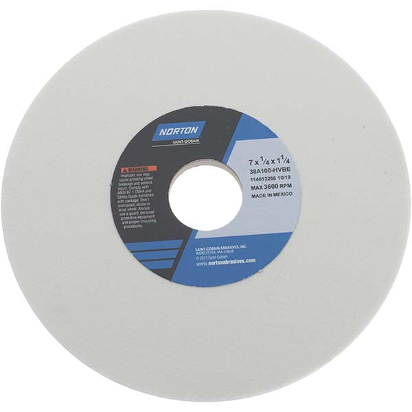 7 x 1/4" 100-Grit Aluminum Oxide Grinding & Cutoff Wheel - Norton 66252939822
