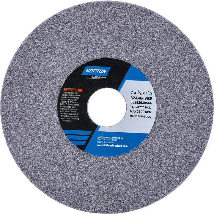 7 x 1/4" 46-Grit Aluminum Oxide Grinding & Cutoff Wheel - Norton 66252939544