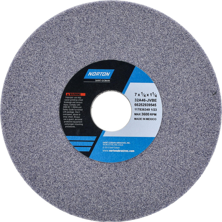 7 x 1/4" 46-Grit Aluminum Oxide Grinding & Cutoff Wheel - Norton 66252939545