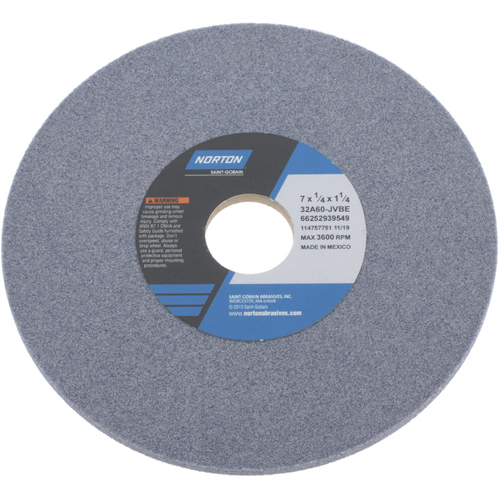 7 x 1/4" 60-Grit Aluminum Oxide Grinding & Cutoff Wheel - Norton 66252939549