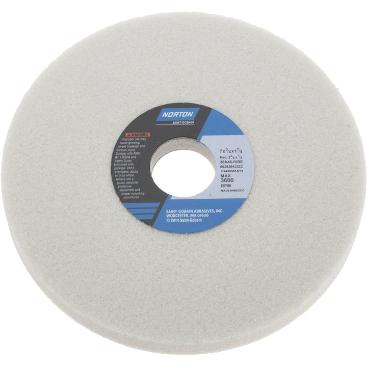 7 x 3/4" 46-Grit Aluminum Oxide Grinding & Cutoff Wheel - Norton 66252942222