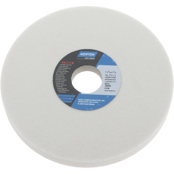 7 x 3/4" 60-Grit Aluminum Oxide Grinding & Cutoff Wheel - Norton 66252942225
