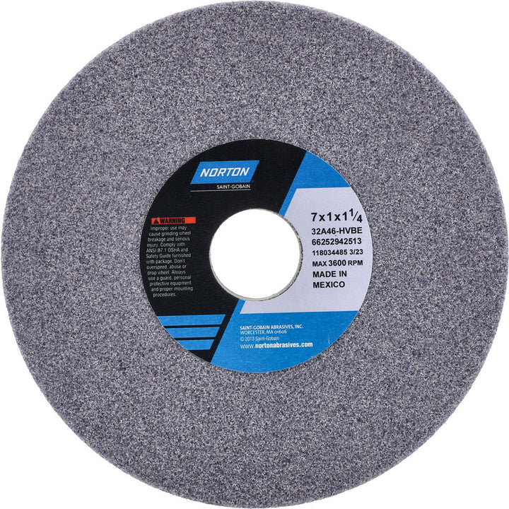 7 x 1" 46-Grit Aluminum Oxide Grinding & Cutoff Wheel - Norton 66252942513