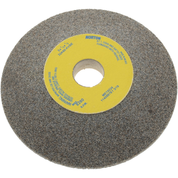 3" 60-Grit Aluminum Oxide Grinding & Cutoff Wheel - Norton 66243529046
