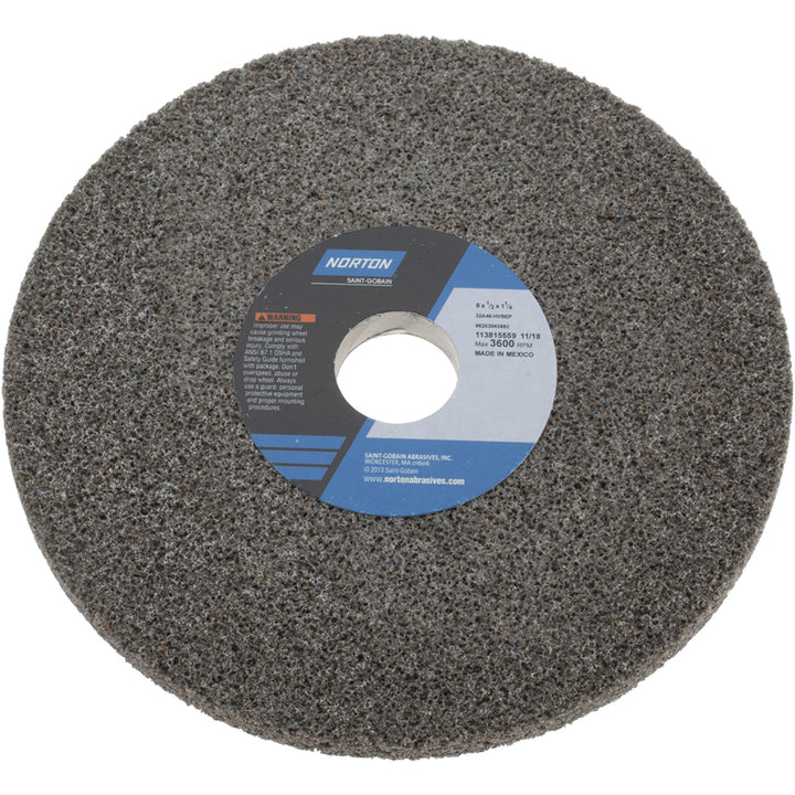 8 x 1/2" 46-Grit Aluminum Oxide Grinding & Cutoff Wheel - Norton 66253043883