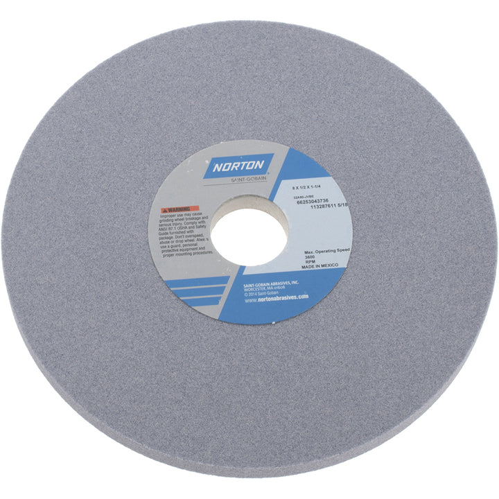 8 x 1/2" 80-Grit Aluminum Oxide Grinding & Cutoff Wheel - Norton 66253043736