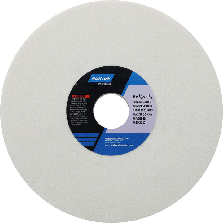 8 x 1/2" 60-Grit Aluminum Oxide Grinding & Cutoff Wheel - Norton 66253043861