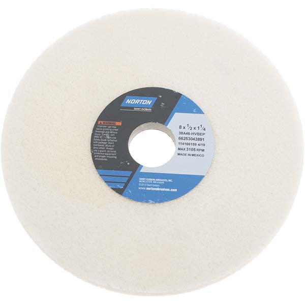 8 x 1/2" 46-Grit Aluminum Oxide Grinding & Cutoff Wheel - Norton 66253043891