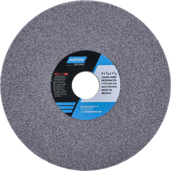 8 x 3/4" 46-Grit Aluminum Oxide Grinding & Cutoff Wheel - Norton 66253044159