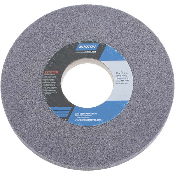 10 x 3/4" 46-Grit Aluminum Oxide Grinding & Cutoff Wheel - Norton 66253160031