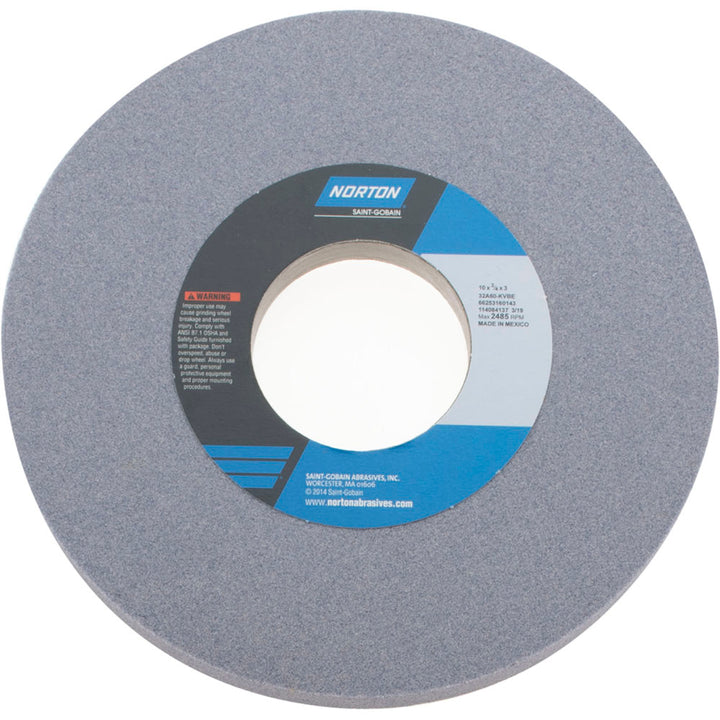 10 x 3/4" 60-Grit Aluminum Oxide Grinding & Cutoff Wheel - Norton 66253160143