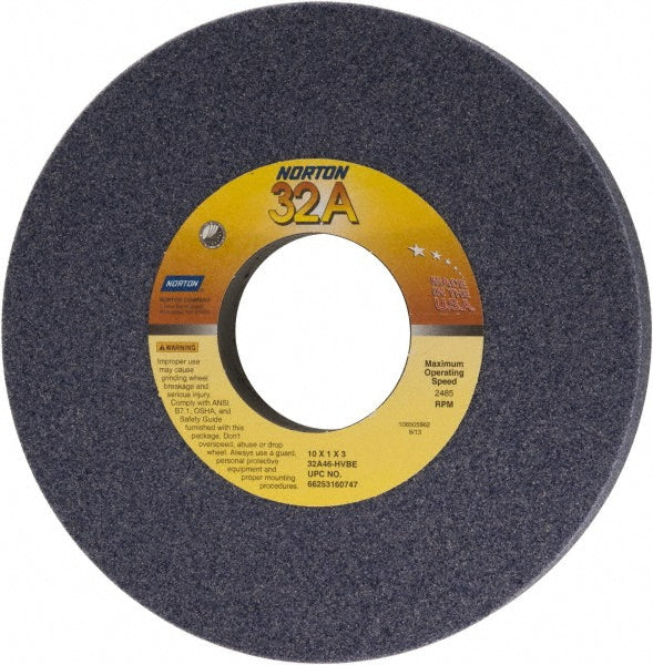 10 x 1" 46-Grit Aluminum Oxide Grinding & Cutoff Wheel - Norton 66253160747