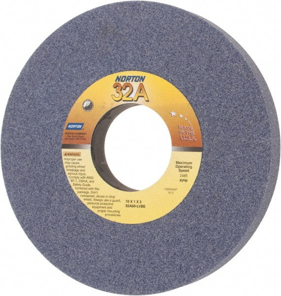 10 x 1" 60-Grit Aluminum Oxide Grinding & Cutoff Wheel - Norton 66253160778