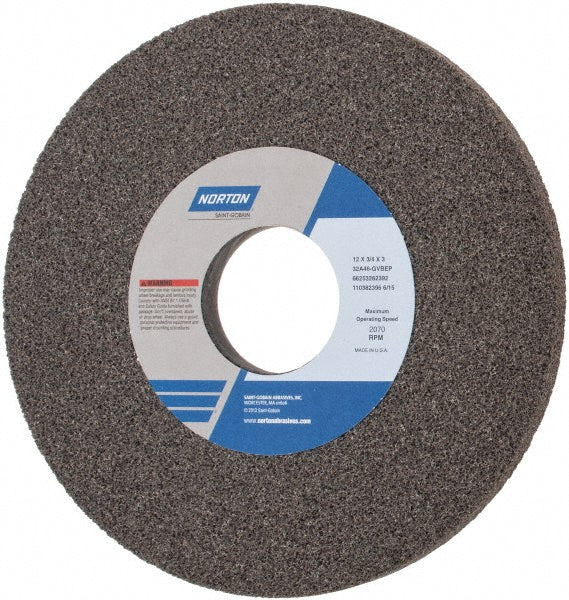 12 x 3/4" 46-Grit Aluminum Oxide Grinding & Cutoff Wheel - Norton 66253262392