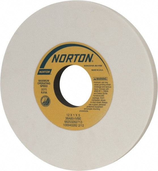 12 x 1" 60-Grit Aluminum Oxide Grinding & Cutoff Wheel - Norton 66253262713