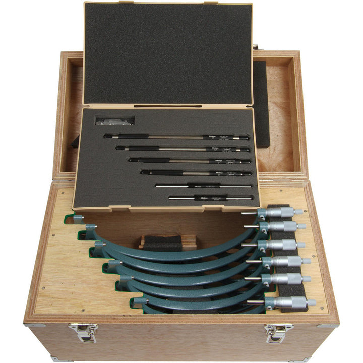 12.0000" 6-Piece Micrometer, 0.0002 (6 - 9); 0.00025 (9 - 12)" accuracy - Mitutoyo 103-909