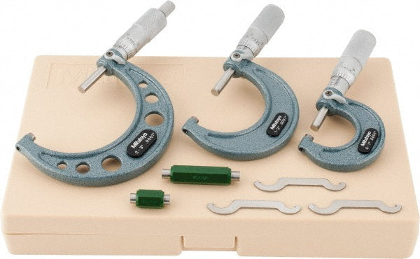 3.0000" 3-Piece Micrometer, 0.000100" accuracy - Mitutoyo 103-922