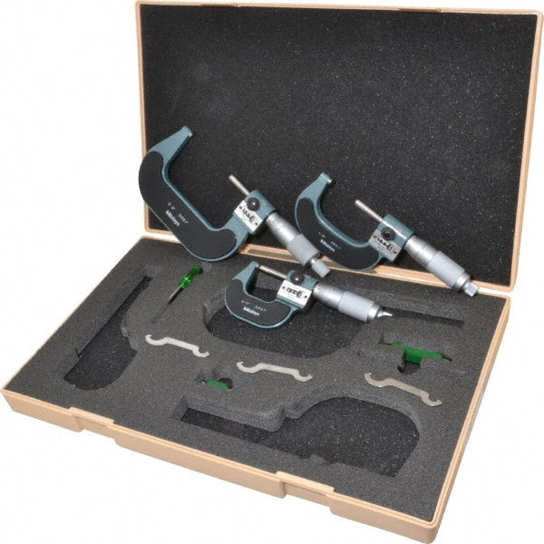 3.0000" 3-Piece Micrometer, 0.000100" accuracy - Mitutoyo 193-923