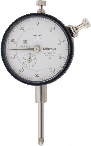 1.0000" Dial Indicator, 0.001000" grad - Mitutoyo 2416A-10