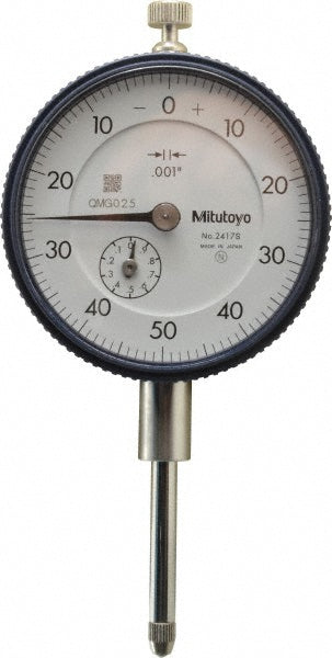 1.0000" Dial Indicator, 0.001000" grad - Mitutoyo 2417A