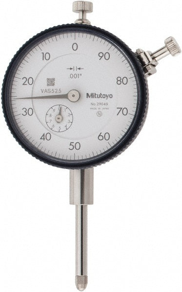 1.0000" Dial Indicator, 0.001000" grad - Mitutoyo 2904A