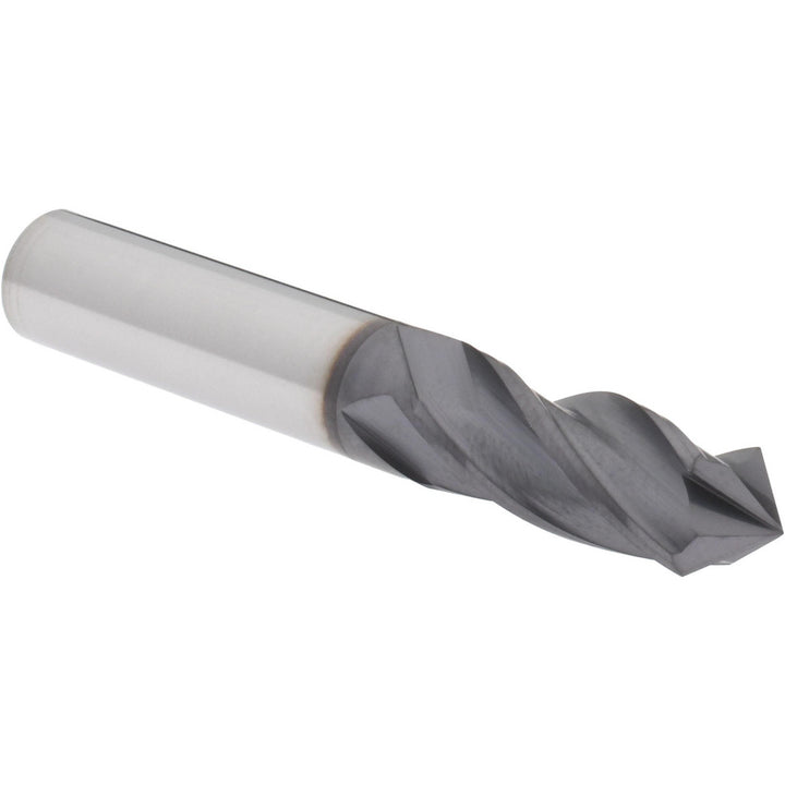 3/8" 4-Flute Solid Carbide Drill Mill End Mill, AlTiN - Accupro SCCMG1212DPPLAL