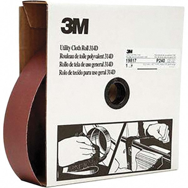 240-Grit Aluminum Oxide Rolls, Cords & Tape - 3M 7000118537