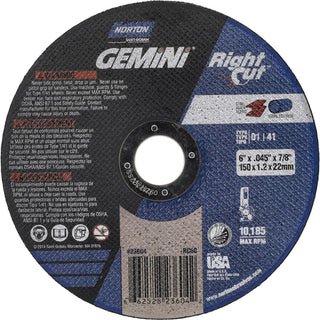 6" Aluminum Oxide Grinding & Cutoff Wheel - Norton 66252823604