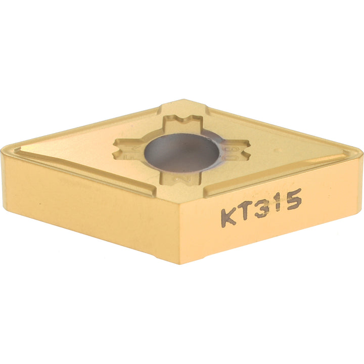 D - Diamond (Rhombic) 55-Deg 1/2" IC Cermet Insert, Grade KT315, TiN - Kennametal 1783138