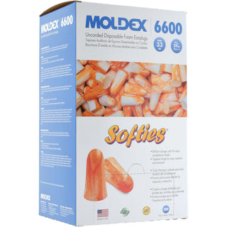 33.00dB Universal Orange Ear Plugs - Moldex 6600