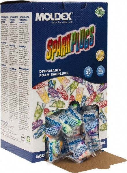 33dB Universal Green Ear Plugs - Moldex 6604