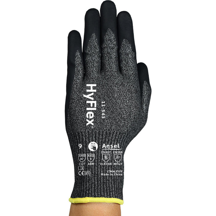 2X-Large Gray Stainless Steel; HPPE; Nylon; Spandex Cut, Puncture & Abrasion-Resistant Gloves - Ansell 11543110