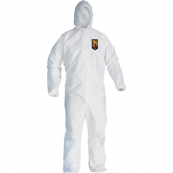 Medium White Particle Protection Protective Garment - KleenGuard 49112