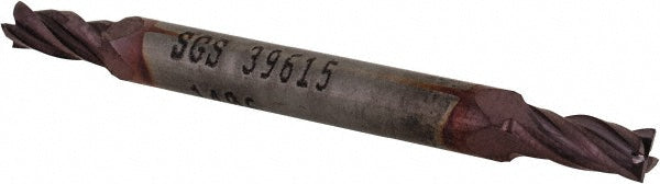 9/64" 4-Flute Solid Carbide Square End Mill, TiCN - SGS 39615