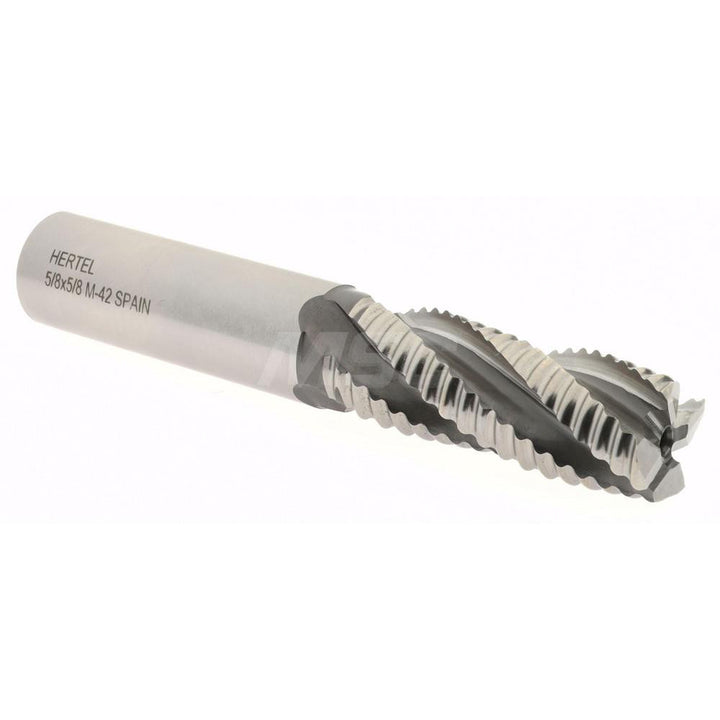 0.6250" 4-Flute Cobalt Single End Mill - Hertel 06821680