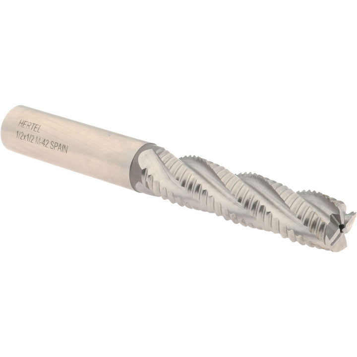 0.5000" 4-Flute Cobalt Single End Mill - Hertel 06821789