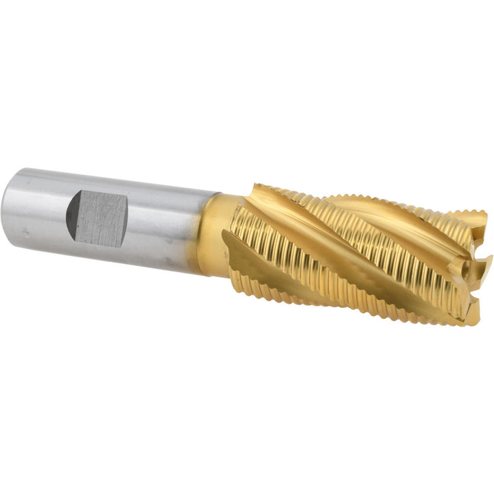 1" 5-Flute Cobalt Roughing End Mill, TiN - Hertel 06822043