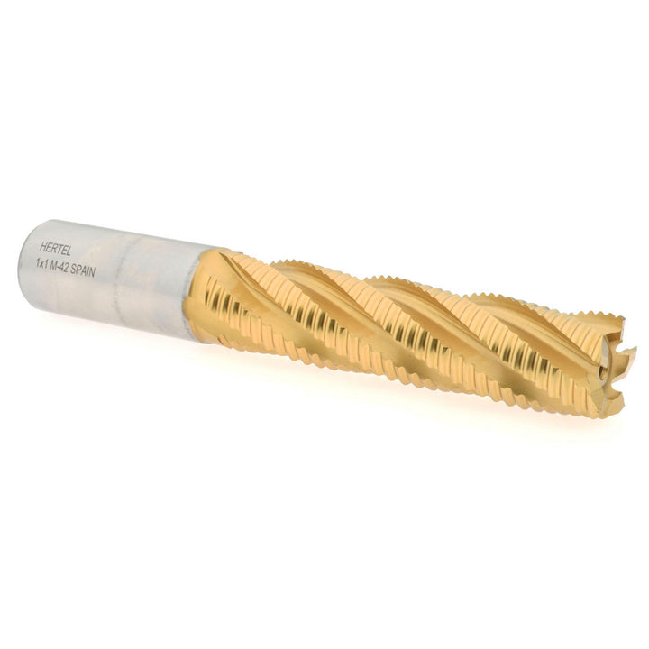 1.0000" 5-Flute Cobalt Single End Mill, TiN - Hertel 06822134